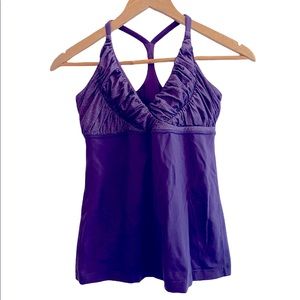 Lululemon Power Y Tank Top Size 6 Purple